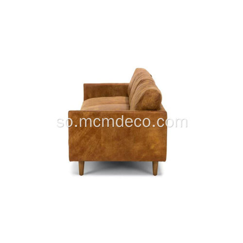 Nirvana Dakota Tan Leather Sofa